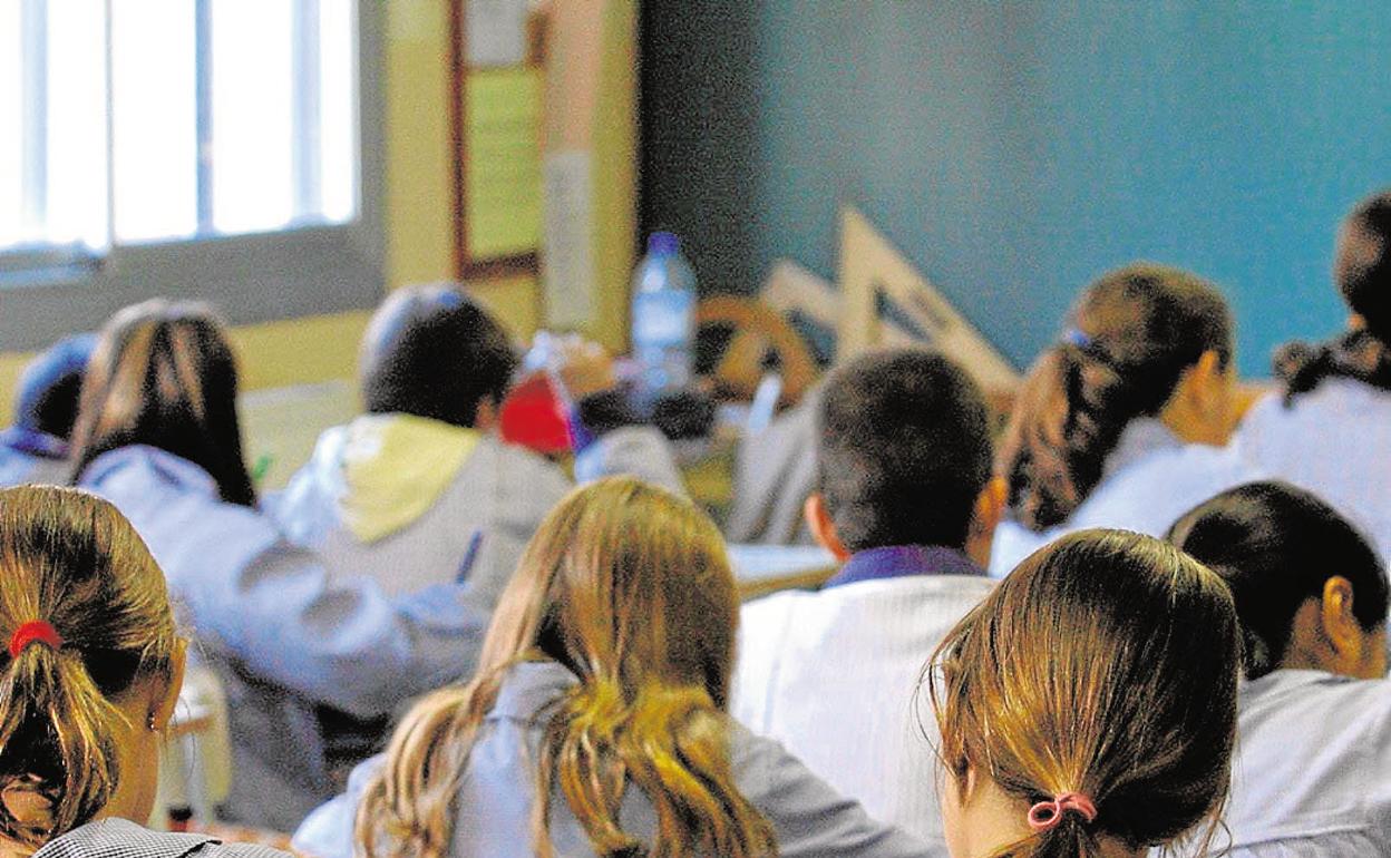 Aula de un colegio concertado. 