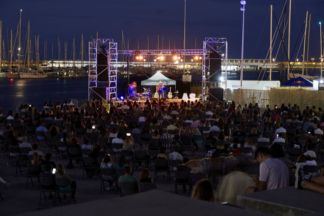 Fotos: Primer concierto en la Marina tras el estado de alarma