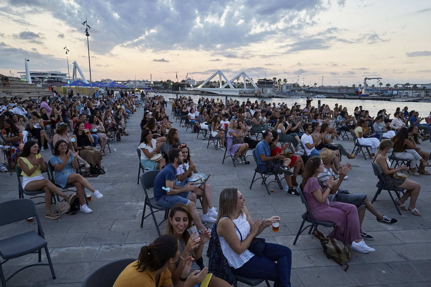 Fotos: Primer concierto en la Marina tras el estado de alarma