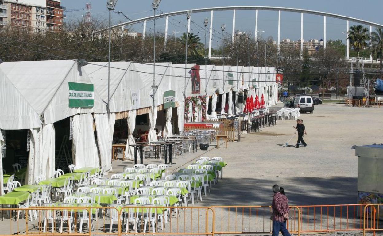 Feria Andaluza en el antiguo cauce del Turia.