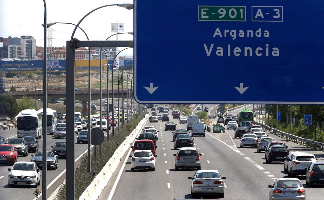 Vehículos entrando a Valencia. 