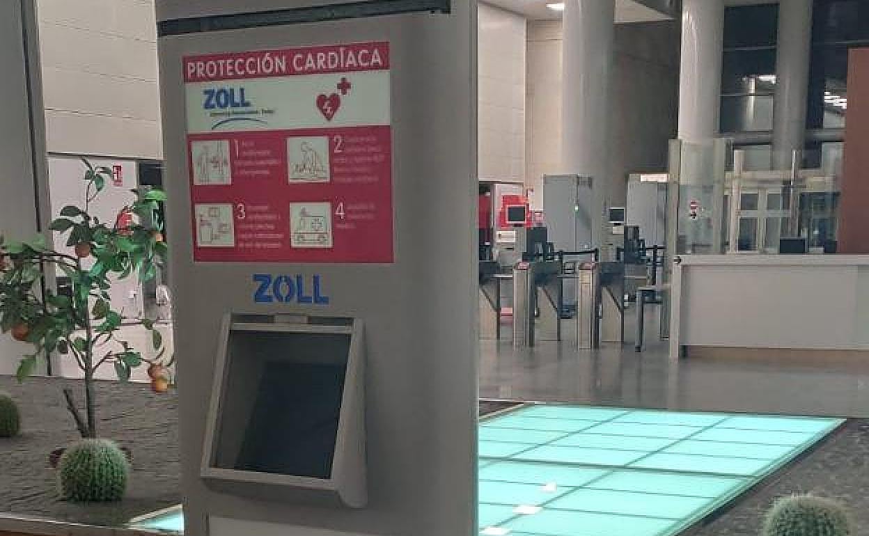 desfibrilador en la ciudad de la Justicia. 