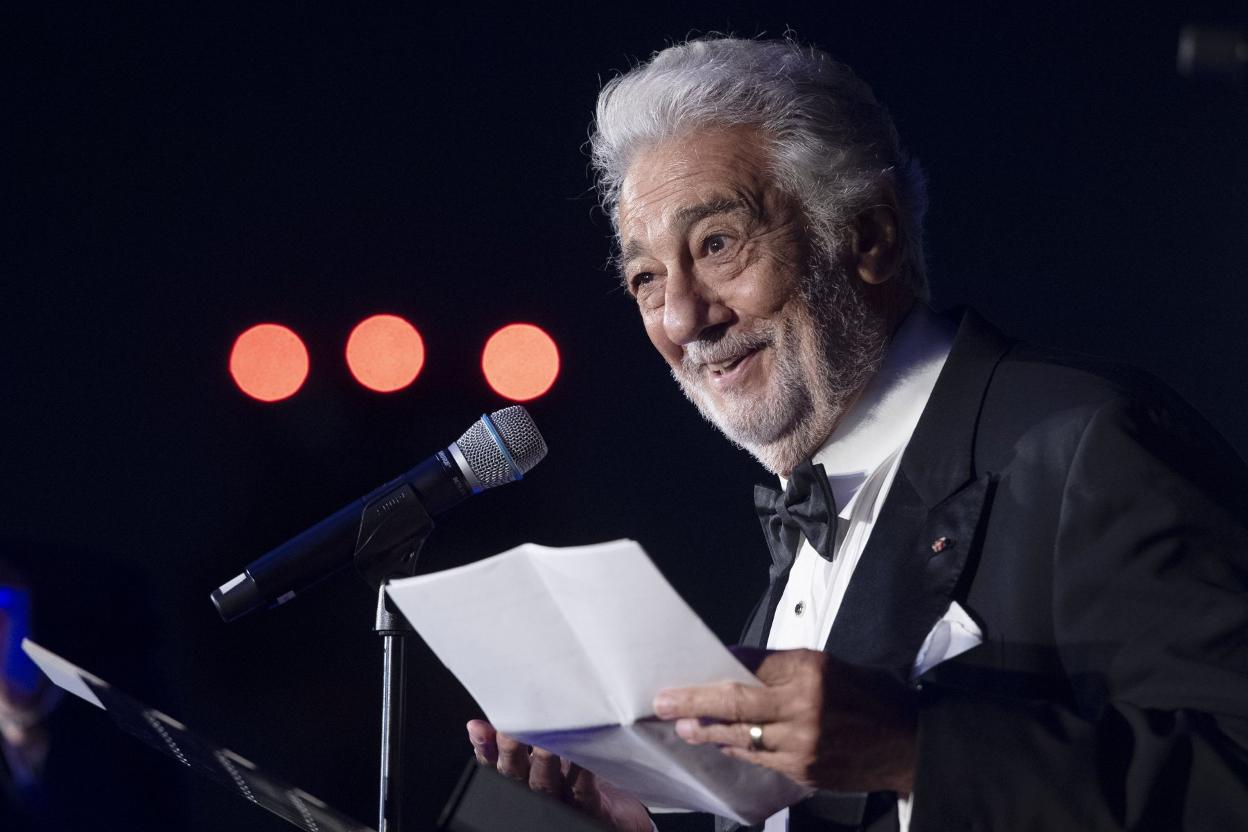 Reaparición de Plácido Domingo en Salzburgo tras superar el coronavirus. efe