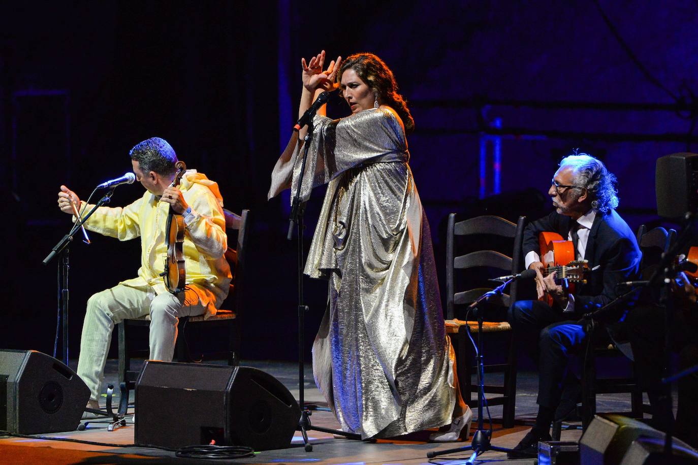 Estrella Morente, durante su actuación. 