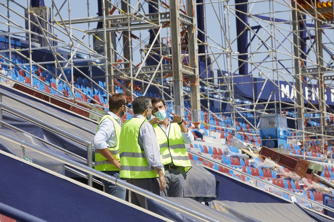 Fotos: Progresan las Obras de la cubierta del Ciutat de Valencia