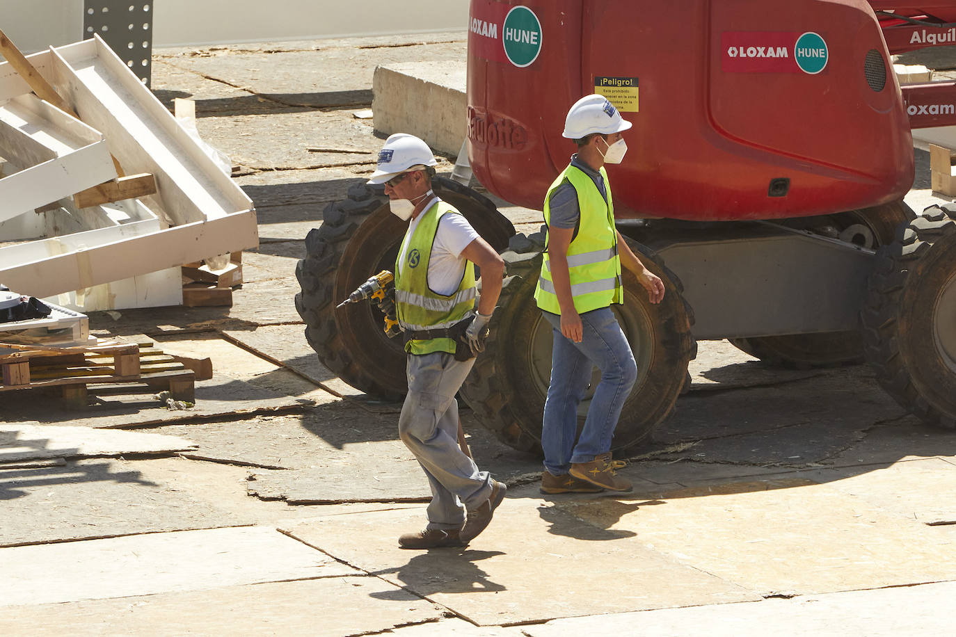 Fotos: Progresan las Obras de la cubierta del Ciutat de Valencia