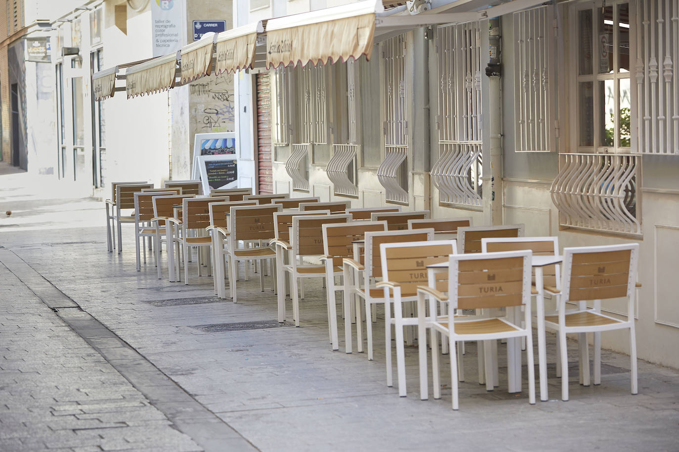 Fotos: Terrazas vacías en Valencia tras las nuevas restricciones por el COVID 19