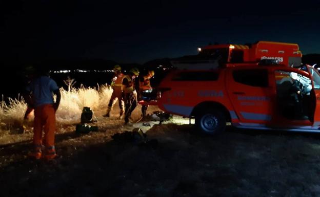 Rescatado un cazador tras caer por un barranco de 10 metros en Albaida