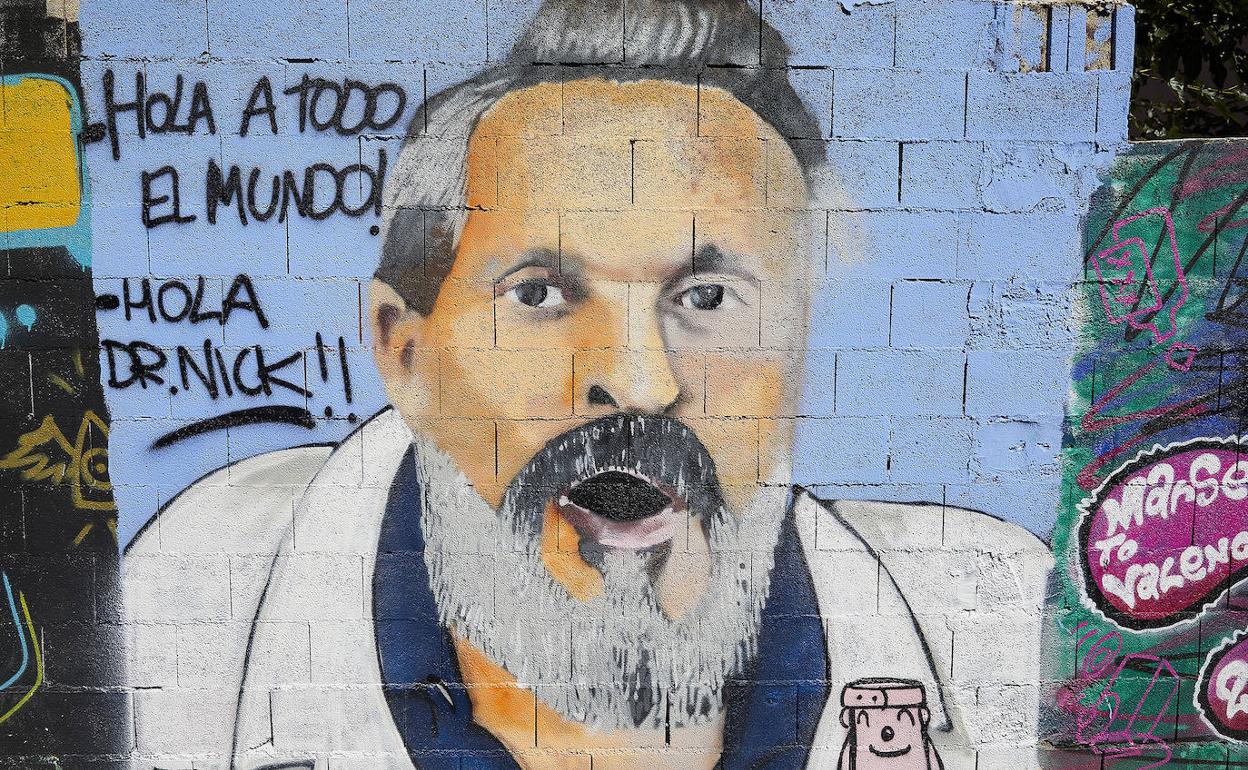 El mural de Miguel Bosé en Valencia