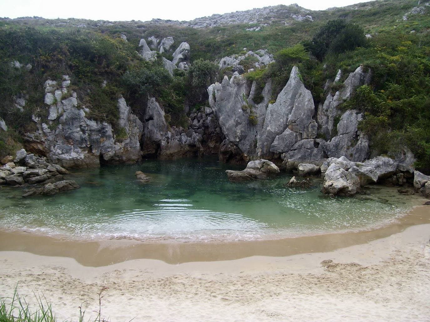 5. Playa Gulpiyuri, Asturias. 