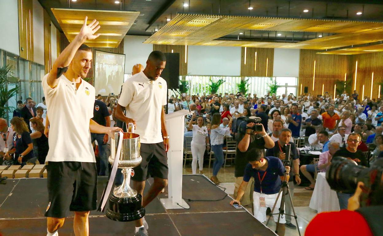 Jaume y Kondogbia en la Convención de Peñas celebrada el año pasado.