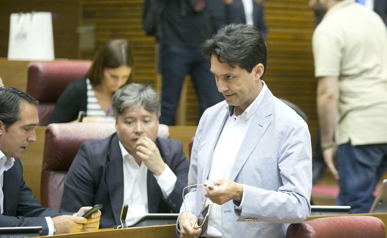 Vicente Betoret, en el hemiciclo de Les Corts, en una imagen de archivo.