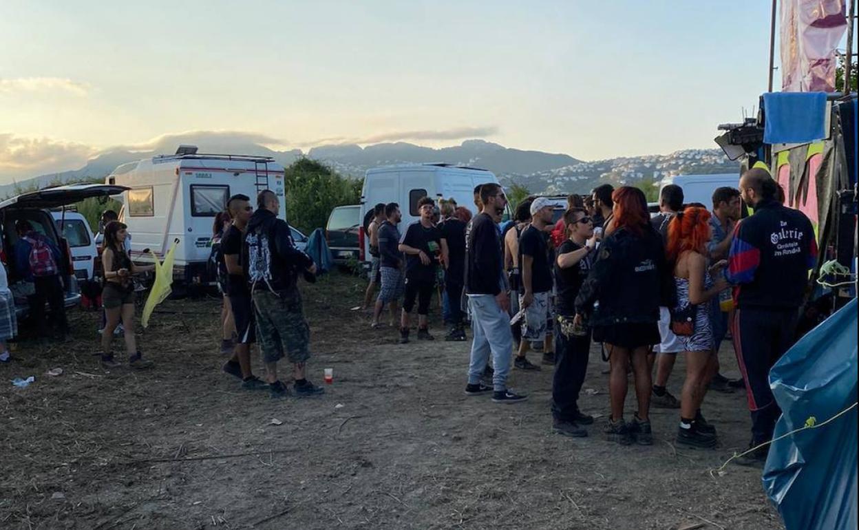 La «mega rave» organizada en Pego.