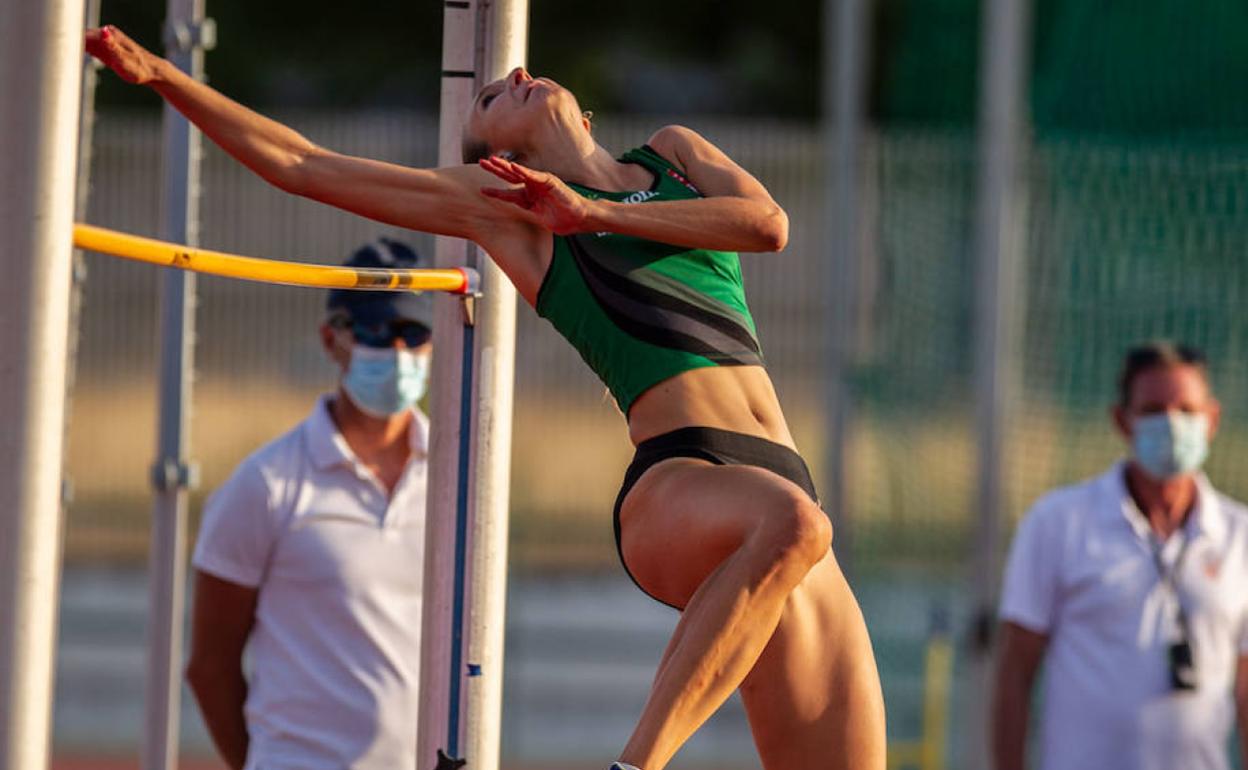 Cristina Ferrando, durante una competición.