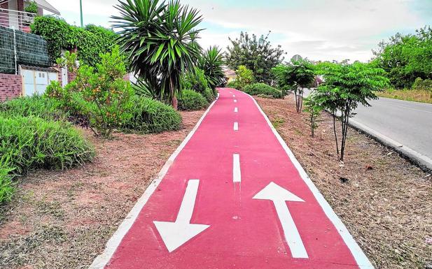 Carril para bicicletas en Riba-roja