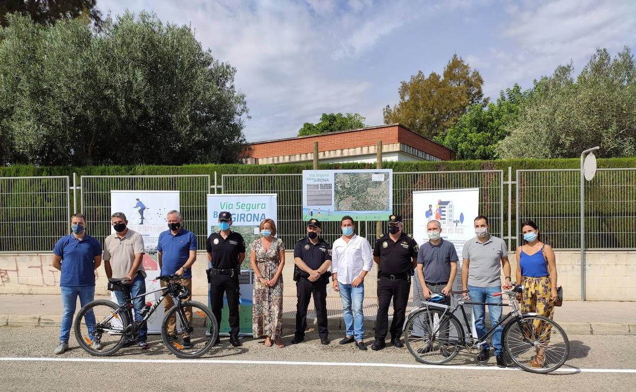 Ediles y responsables de seguridad de los cuatro municipios. 