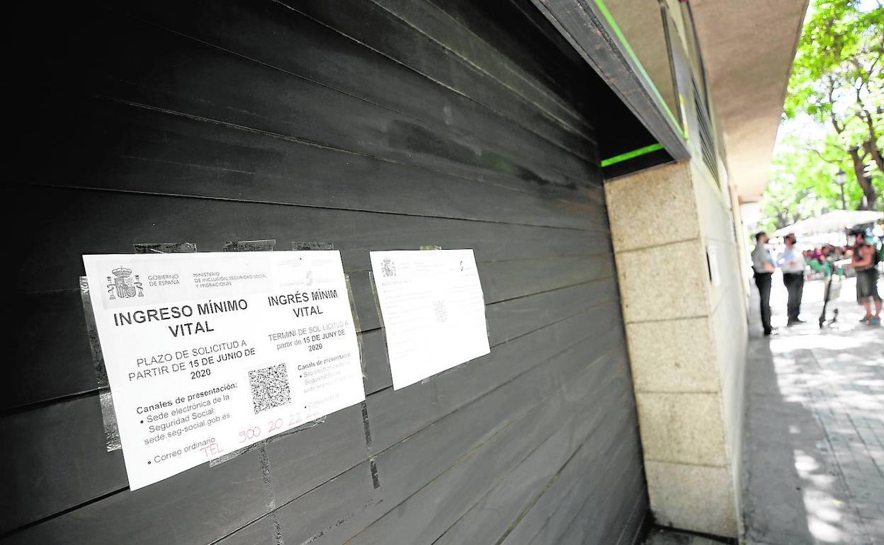 Una de las oficinas de la Seguridad Social en Valencia. 