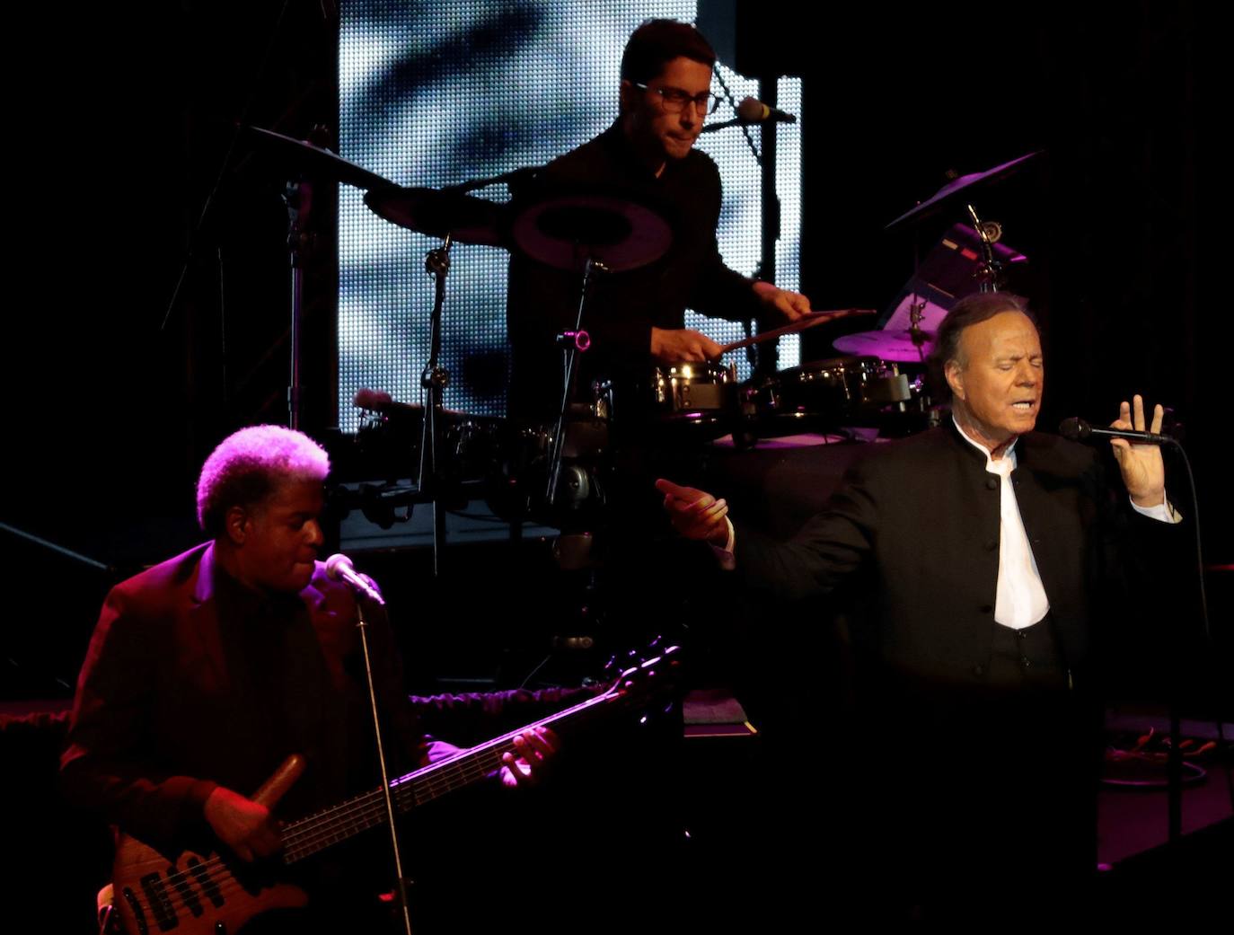 Julio Iglesias, durante un concierto en Moscú.