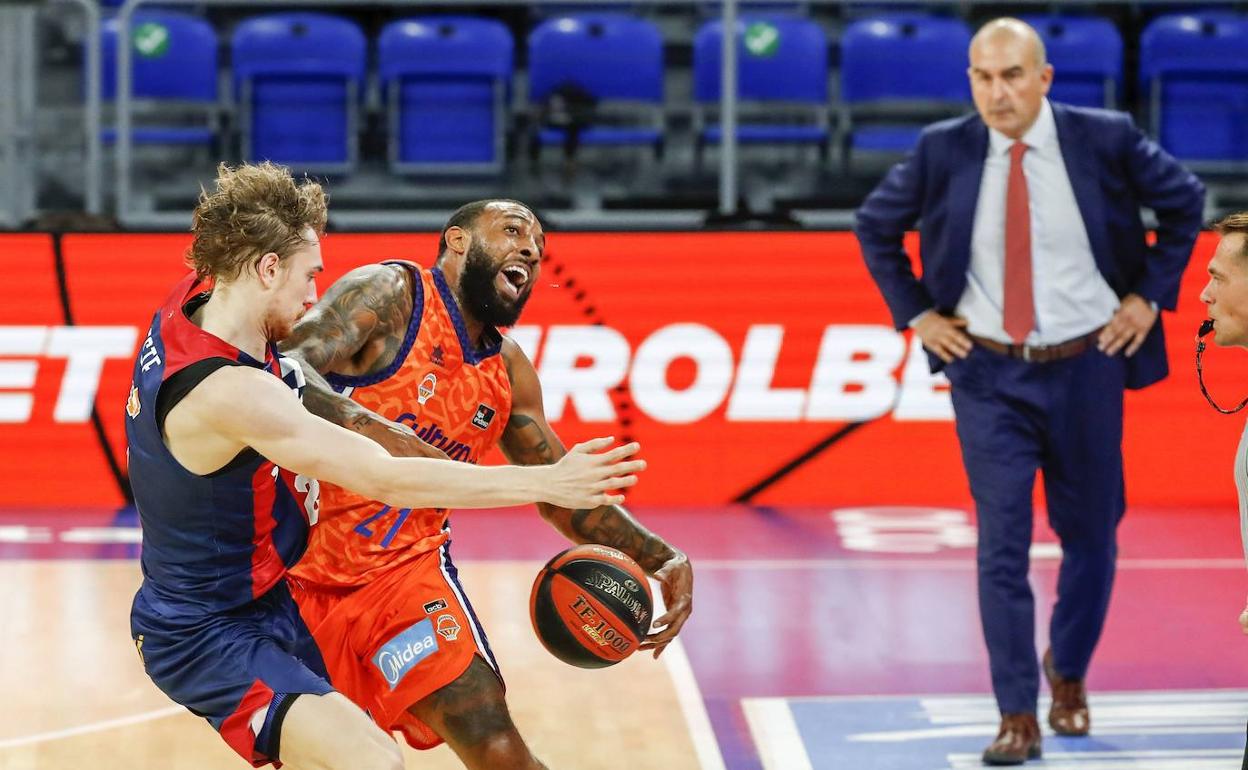 Derrick Willians, en el partido ante el Baskonia