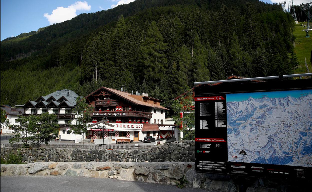 Vista de la estación de esquí de la localidad alpina de Ischgl.