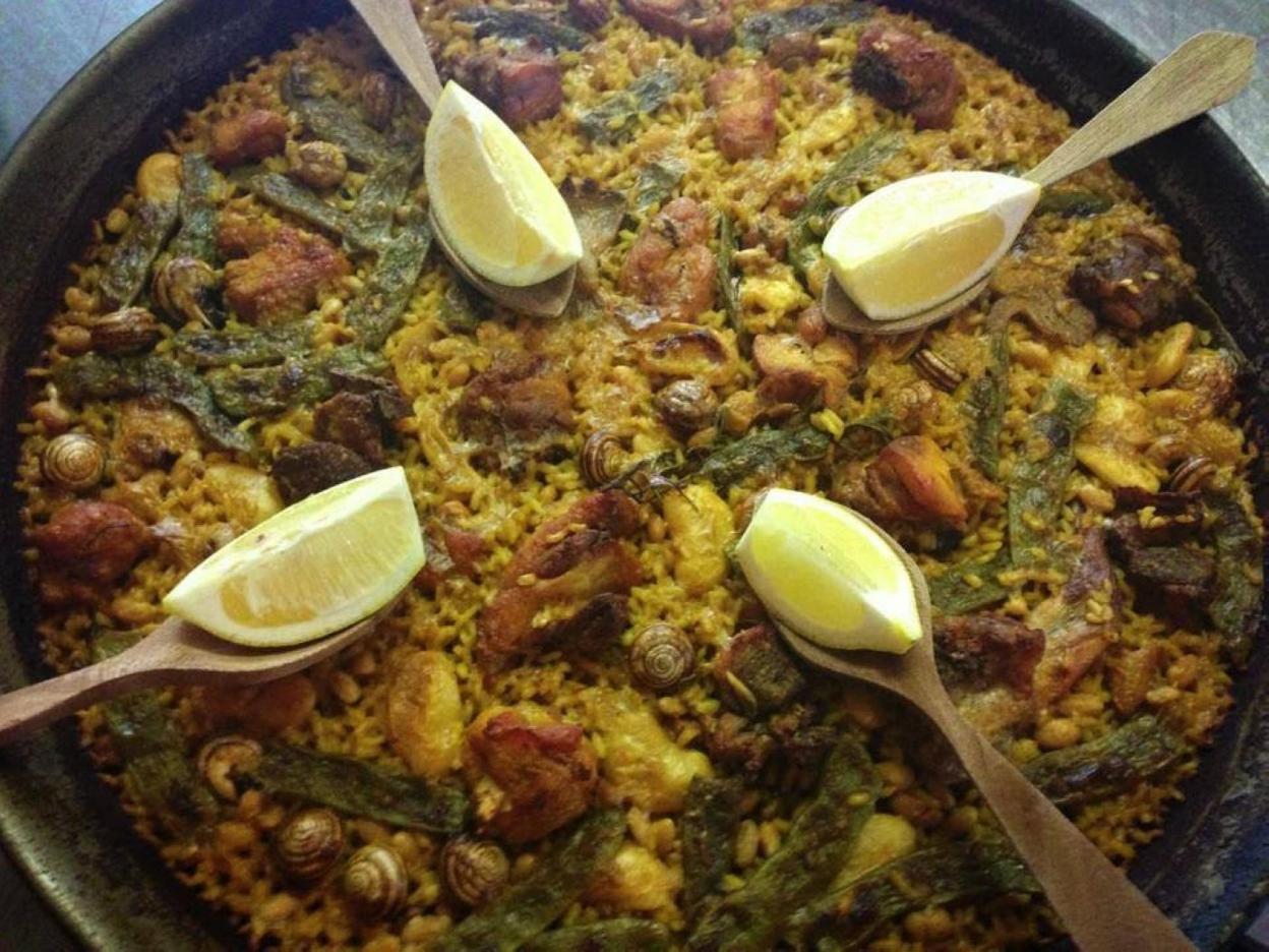 Bergamonte y su  paella a la antigua