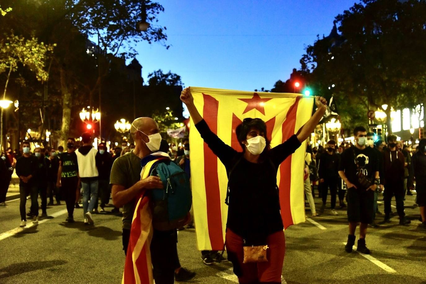 La inhabilitación de Quim Torra no consigue llenar las plazas catalanas, y la afluencia en las protestas callejeras fue mucho menor que en otras ocasiones