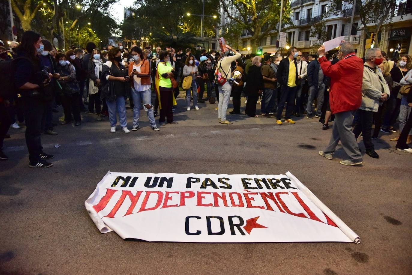 La inhabilitación de Quim Torra no consigue llenar las plazas catalanas, y la afluencia en las protestas callejeras fue mucho menor que en otras ocasiones