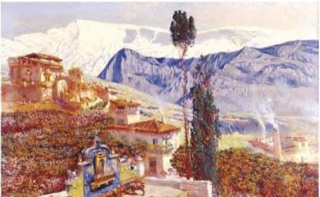 'Paisaje granadino' (1915), de Muñoz Degrain. 