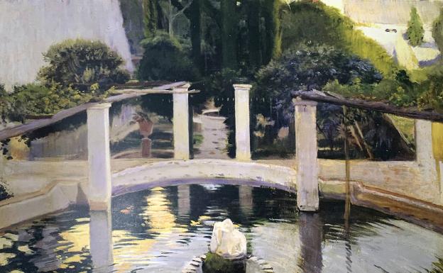 'Pati de Can Falç', obra de Santiago Rusiñol. 