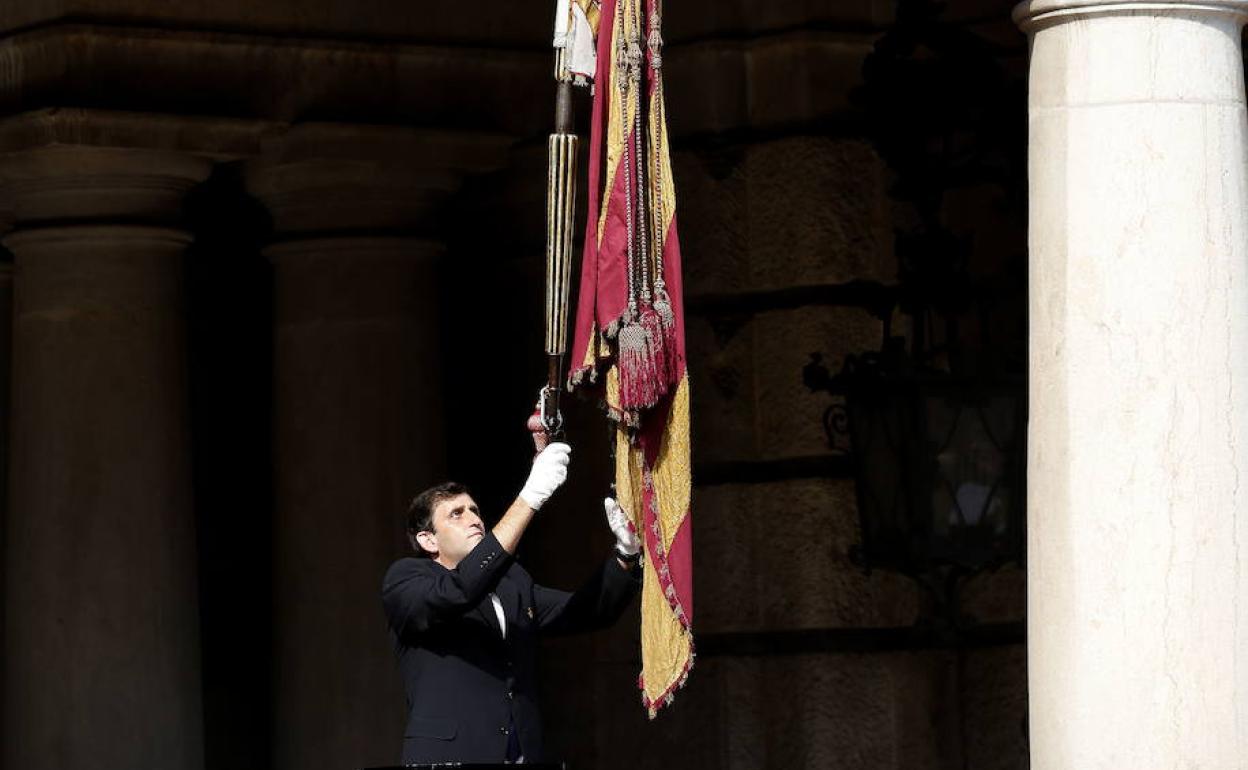 Procesion Cívica de la Real Senyera, el pasado 9 d'Octubre. 