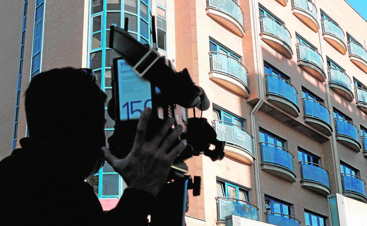 Colegio mayor Galileo Galilei, donde permanecen confinados los 650 residentes. 