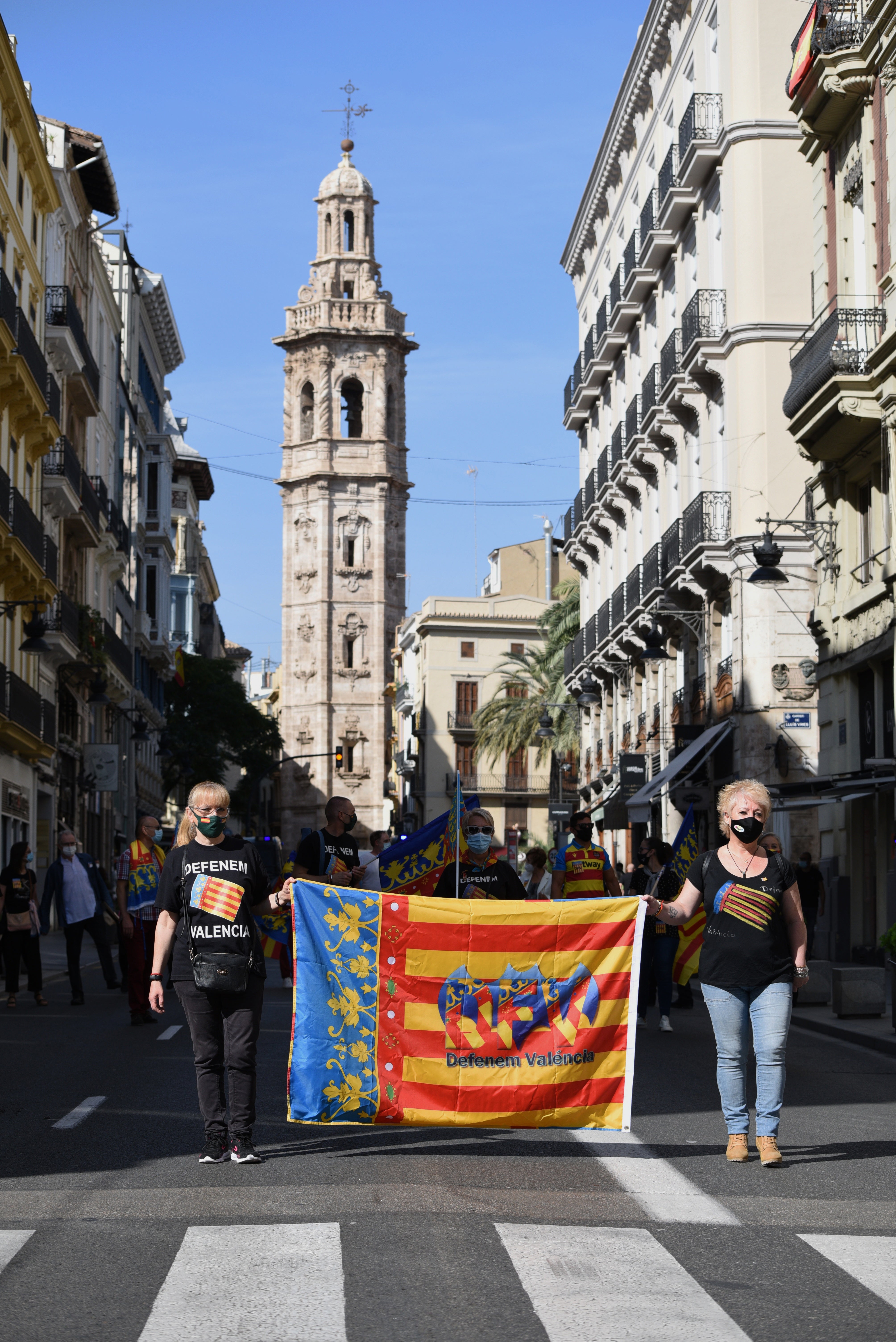 Fotos: Manifestaciones en Valencia por el 9 d&#039;Octubre