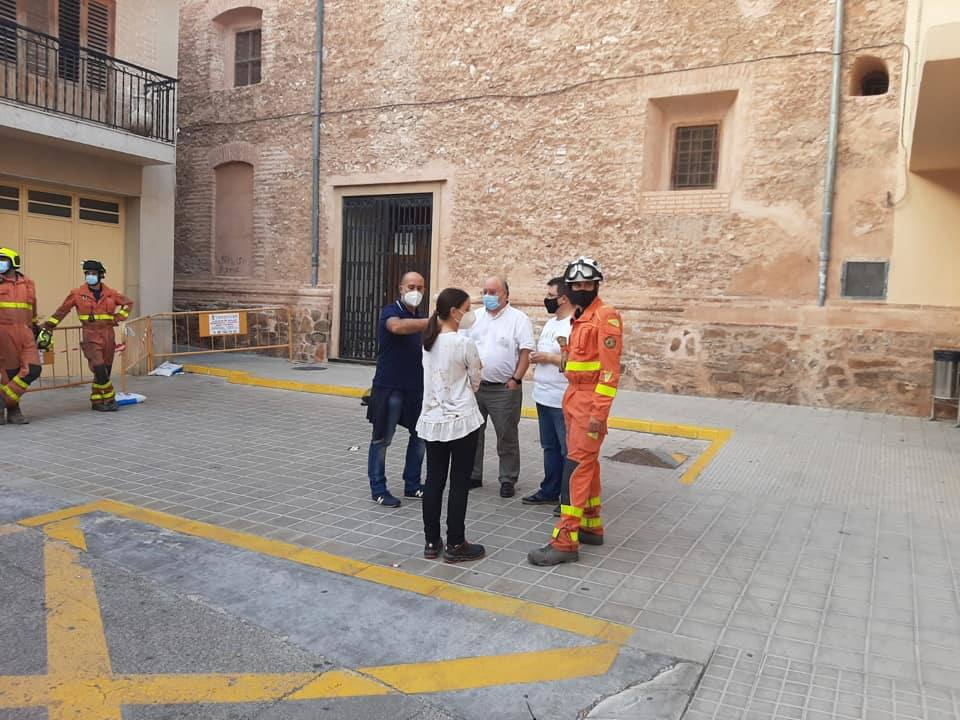 Fotos: Cae parte del tejado de la cúpula de la iglesia de Massamagrell