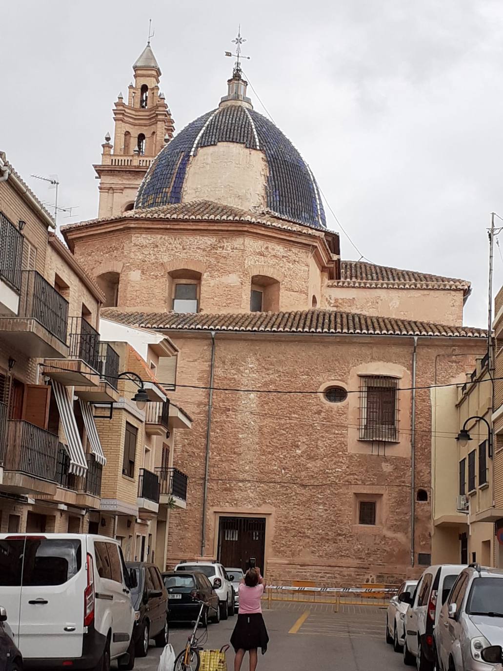 Fotos: Cae parte del tejado de la cúpula de la iglesia de Massamagrell