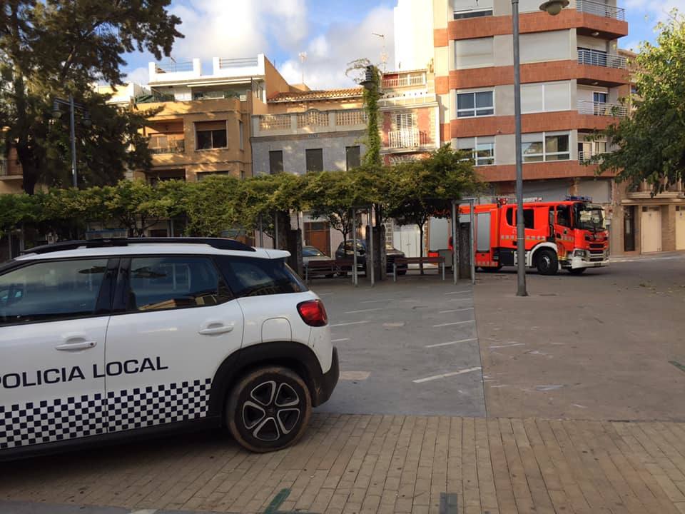 Fotos: Cae parte del tejado de la cúpula de la iglesia de Massamagrell