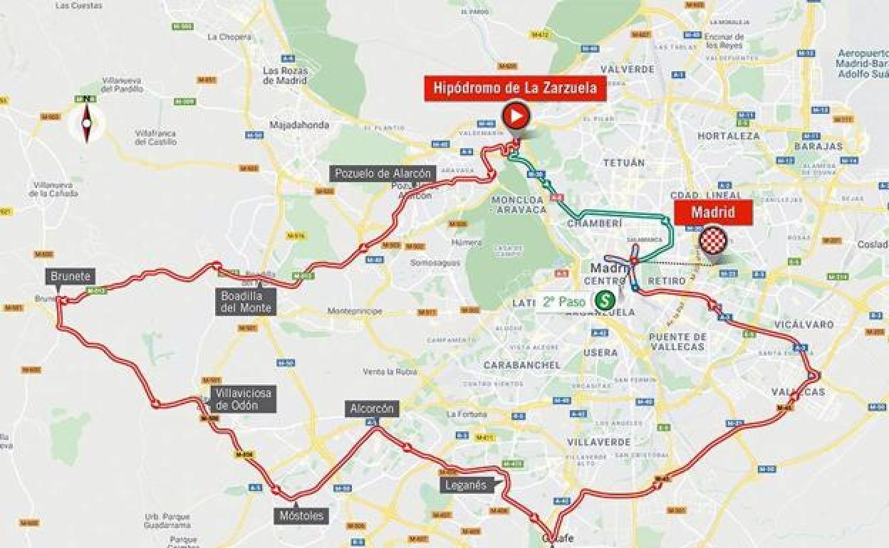 Etapa 18 y última de la Vuelta a España 2020 (Hipódromo de la Zarzuela - Madrid): recorrido, horarios y localidades de paso
