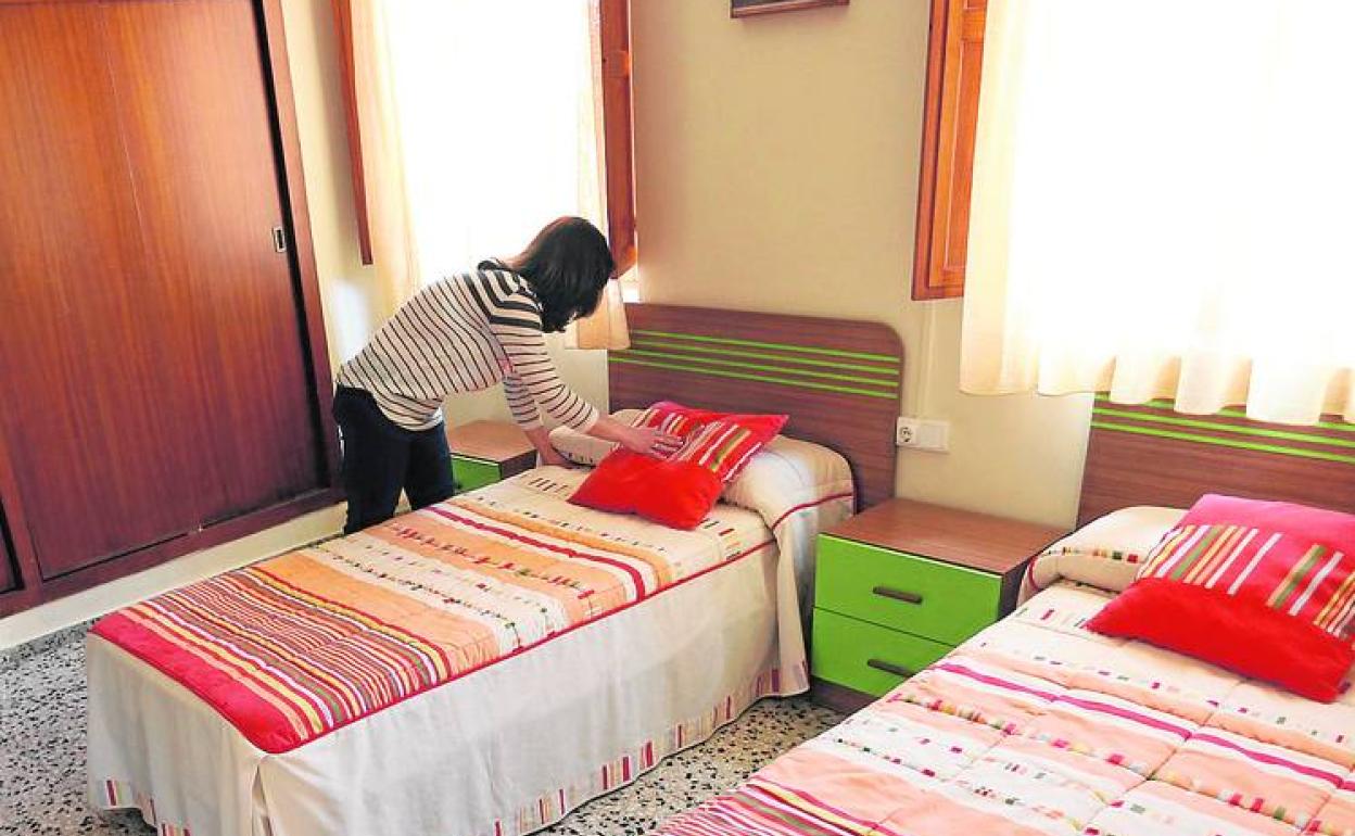 Una de las estancias del centro de la Resurrección de Segorbe. 