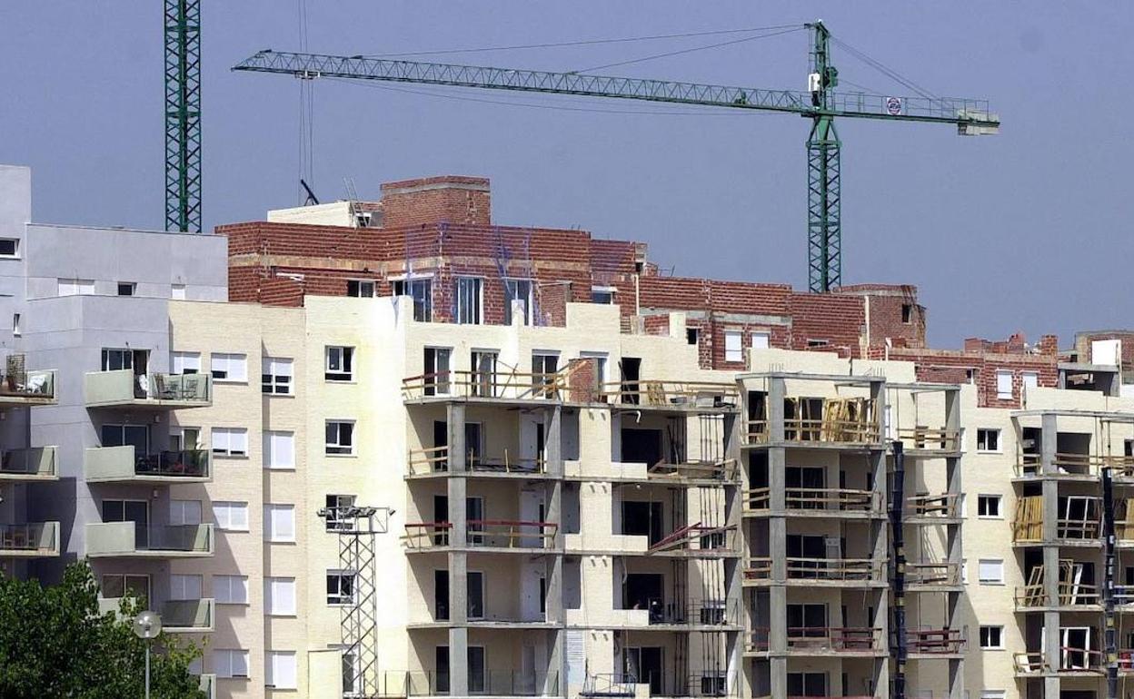 Edificios en construcción en Valencia. 