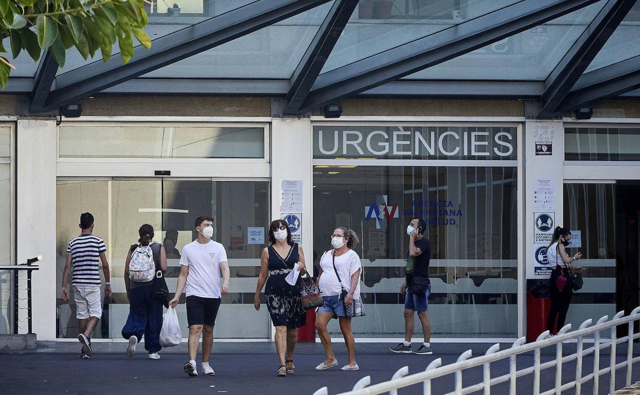 Zona de urgencias del Hospital Doctor Peset