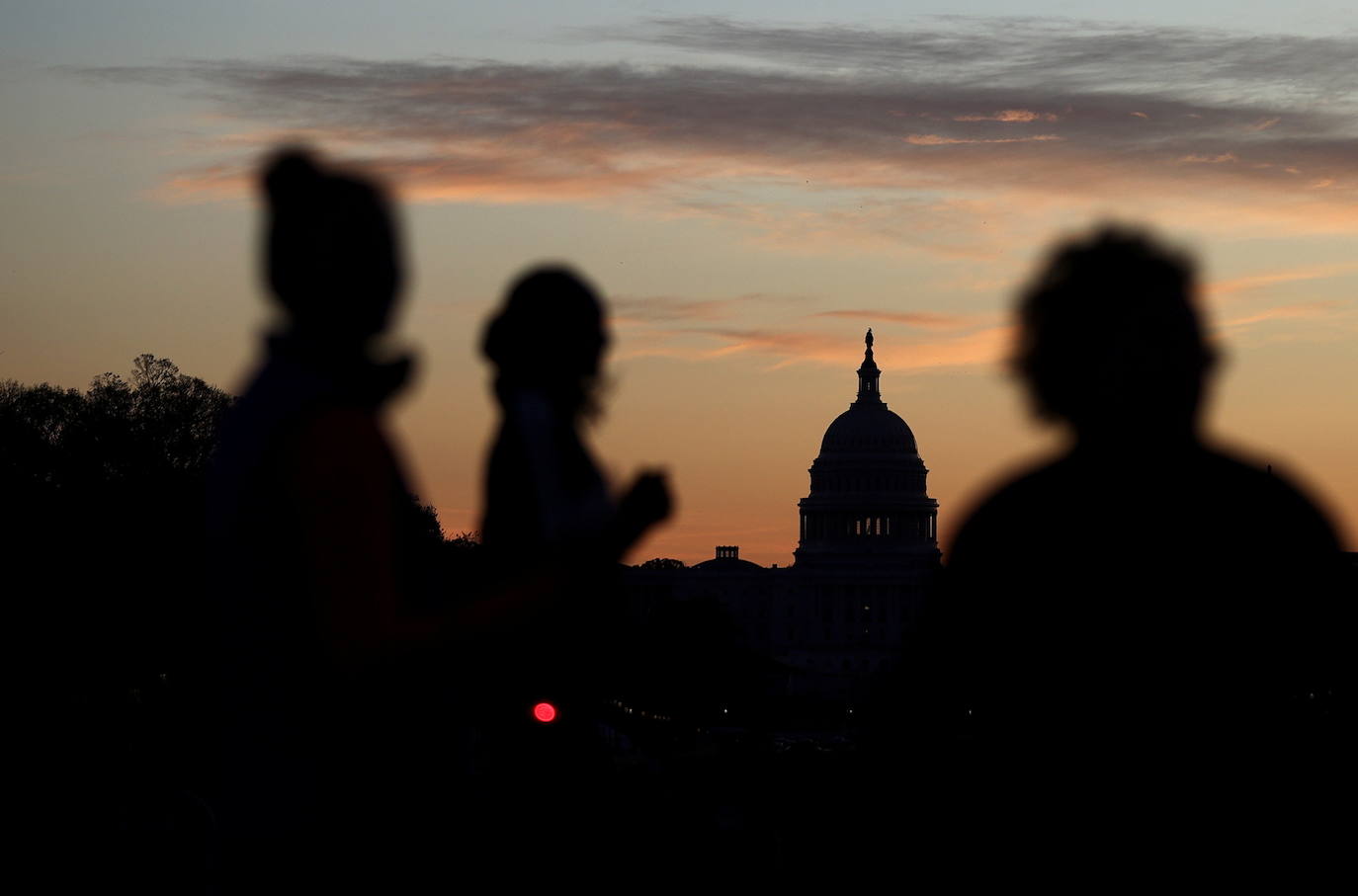 El Capitolio visto al amanecer.