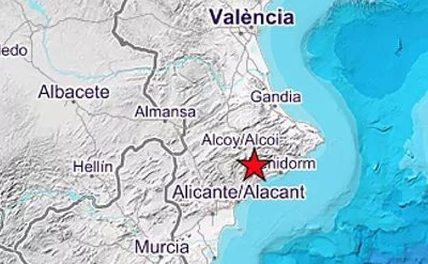 Un terremoto de 3,6 grados sobresalta a vecinos de Alicante y Valencia