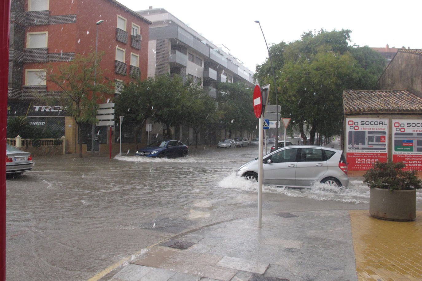 Lluvias en Dénia