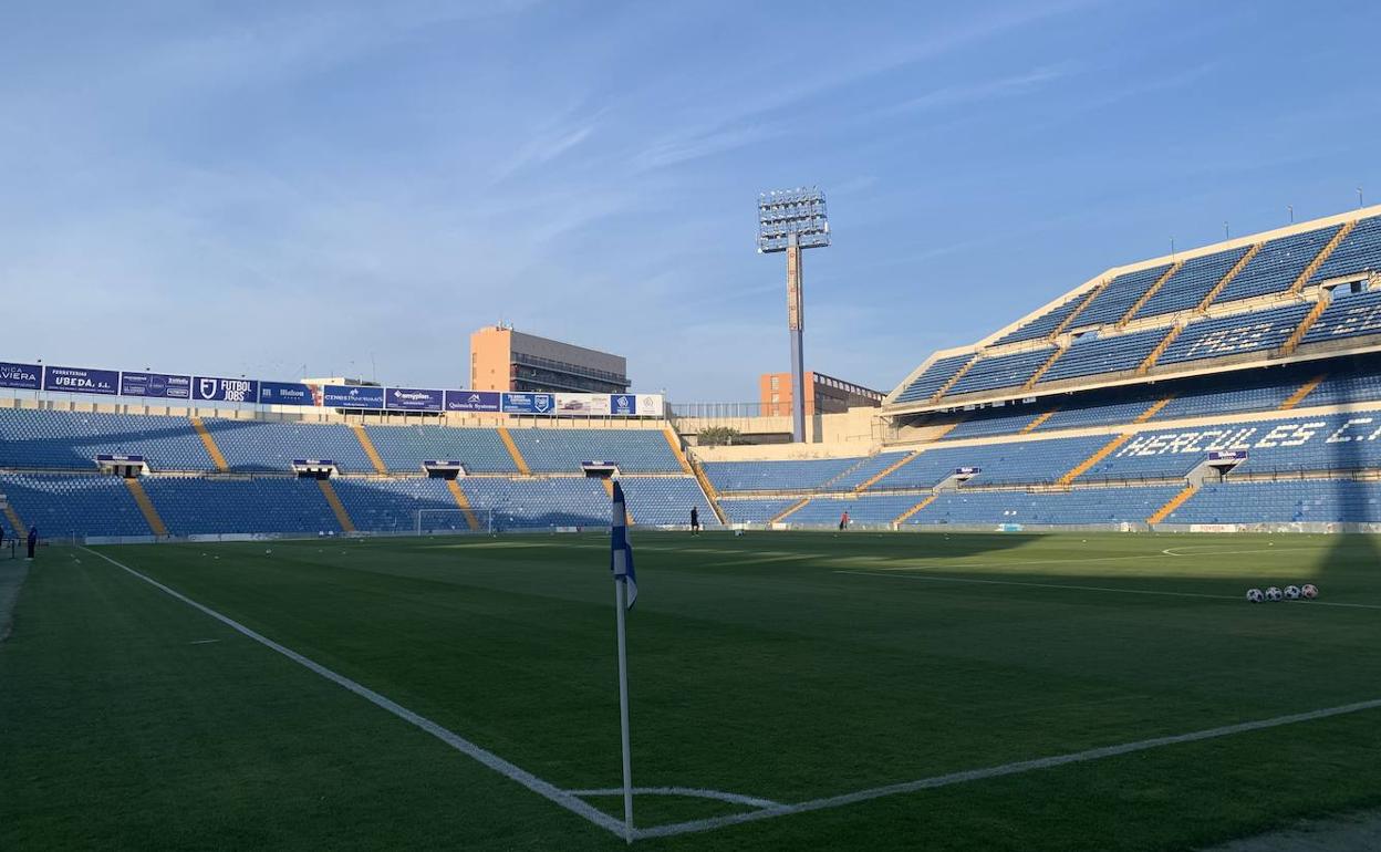 Estadio Rico Pérez de Alicante. 