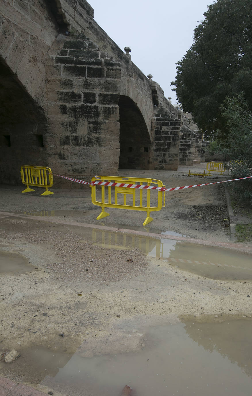 Fotos: Daños tras las lluvias en el cauce del río Turia