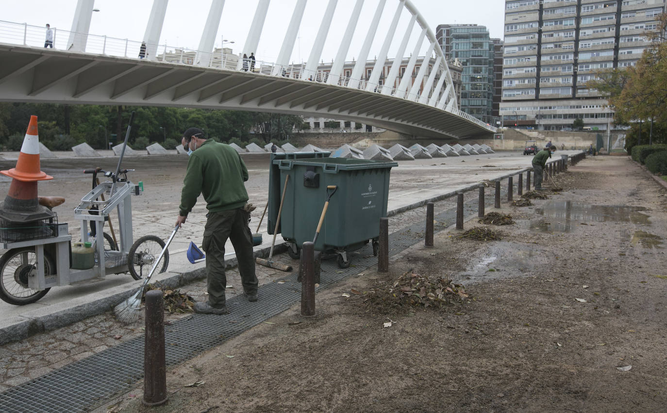 Fotos: Daños tras las lluvias en el cauce del río Turia