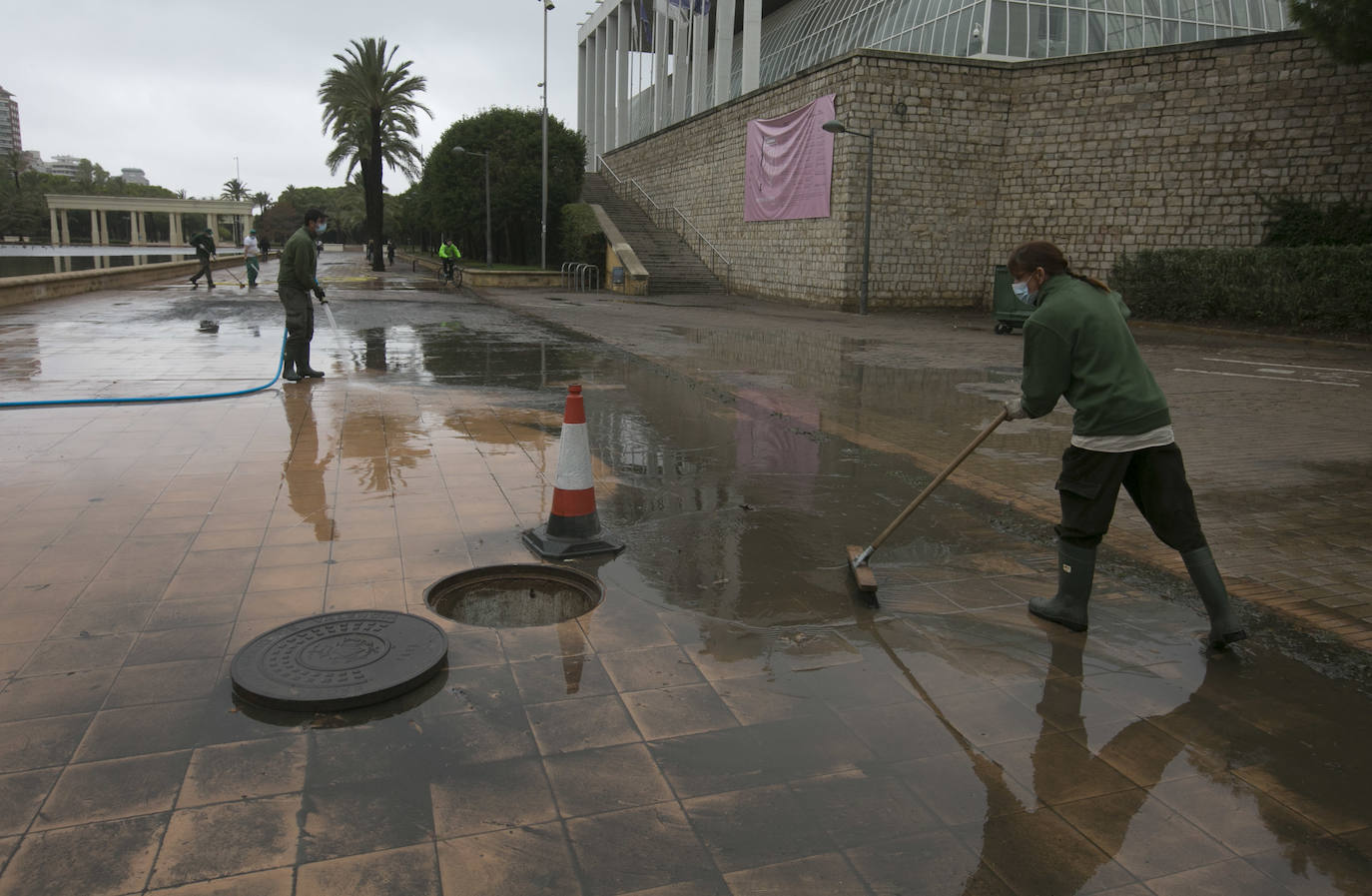 Fotos: Daños tras las lluvias en el cauce del río Turia