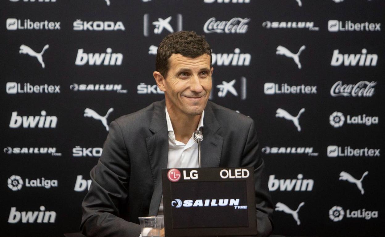 El entrenador del Valencia, Javi Gracia, en una imagen de archivo.