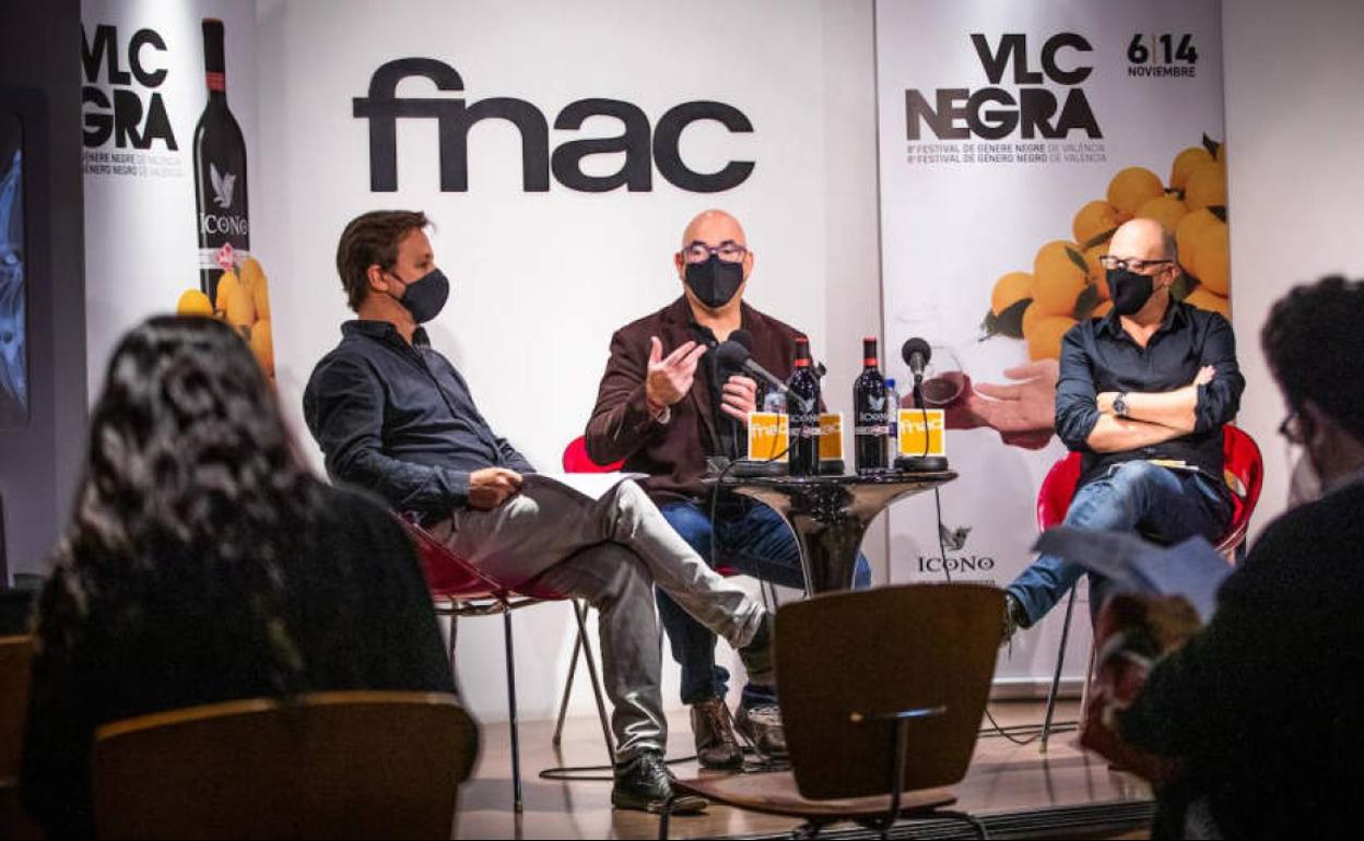 Organizadores de VLC Negra durante la presentación del festival. 