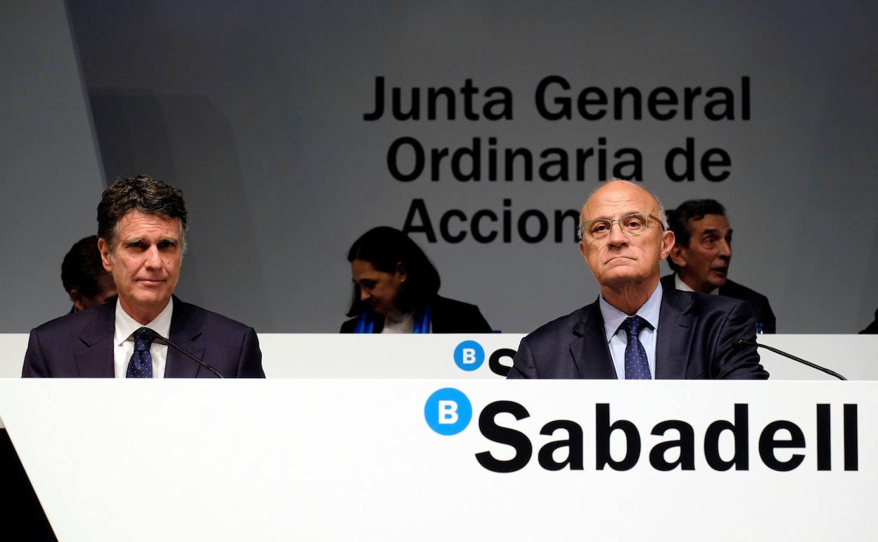 Junta de accionistas del Sabadell celebrada en Alicante. 