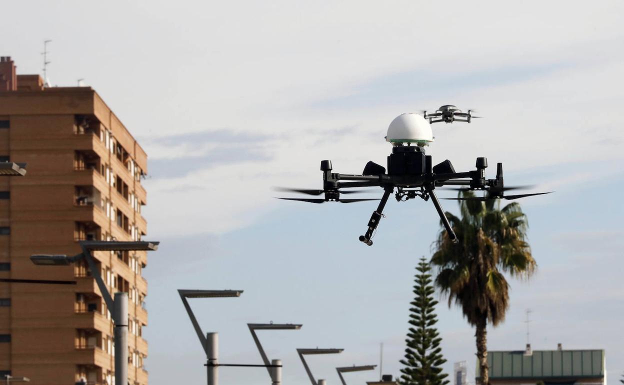 Uno de los drones que se utilizarán